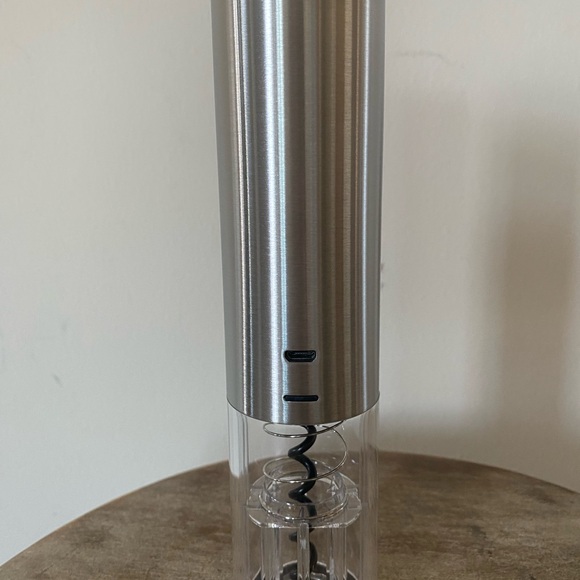 Pampered Chef Electric Wine Opener Stainless Steel and Black 1489 - Picture 7 of 12